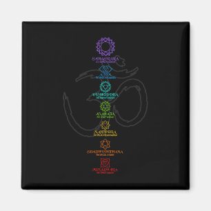 Spirituelle Yoga-Shirts für Männer und Frauen Wome Magnet