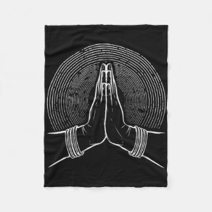 Spirituelle Zen-Meditations-Mudra Fleecedecke