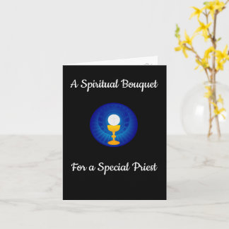 Spiritueller Bouquet für einen Priester Karte