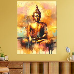 Spiritueller Buddha Leinwanddruck