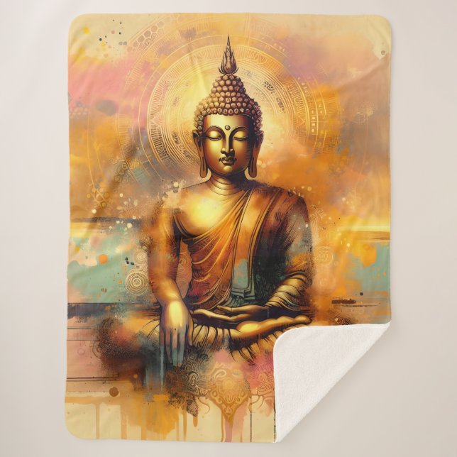 Spiritueller Buddha Sherpadecke (Vorderseite)