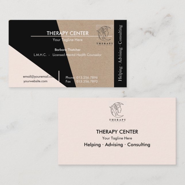 Spiritueller Coach | Heiler | Therapeut Visitenkarte (Vorne/Hinten)