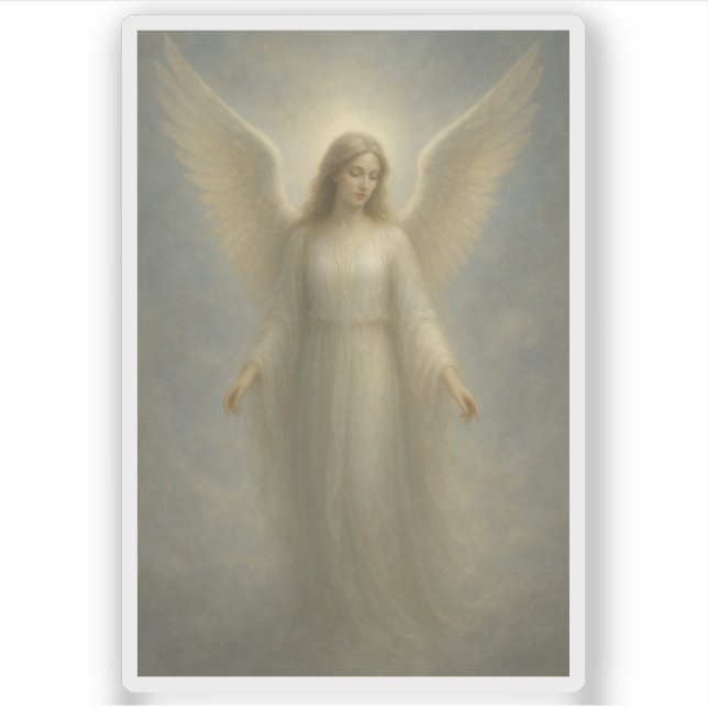 Spiritueller Engel Aufkleber (Vorderseite)