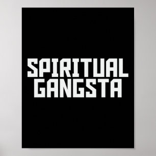 Spiritueller Gangster Spirituelle Meditation Yoga Poster