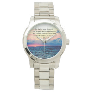 SPIRITUELLER JOHN 3:16 FOTO ARMBANDUHR