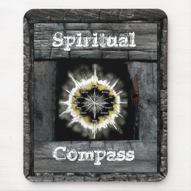 Spiritueller Kompass Mousepad (Vorne)