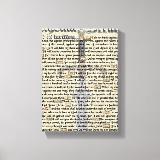 Spiritueller Krieg Leinwanddruck