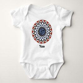 Spiritueller Mandala Yoga Om Blauer Rost individue Baby Strampler