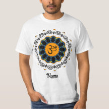 Spiritueller Mandala Yoga Om Symbol Blau individue