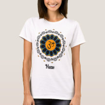 Spiritueller Mandala Yoga Om Symbol Blau individue