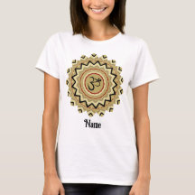 Spiritueller Mandala Yoga Om Symbol Retro angepass