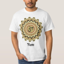 Spiritueller Mandala Yoga Om Symbol Retro angepass
