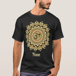 Spiritueller Mandala Yoga Om Symbol Retro angepass T-Shirt