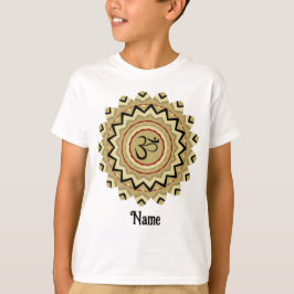 Spiritueller Mandala Yoga Om Symbol Retro angepass T-Shirt