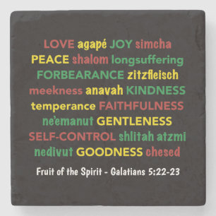 Spiritueller OBST DES SPIRITEN Christlich Steinuntersetzer
