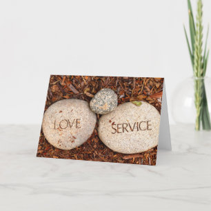 Spiritueller religiöser Stein Feiertagskarte