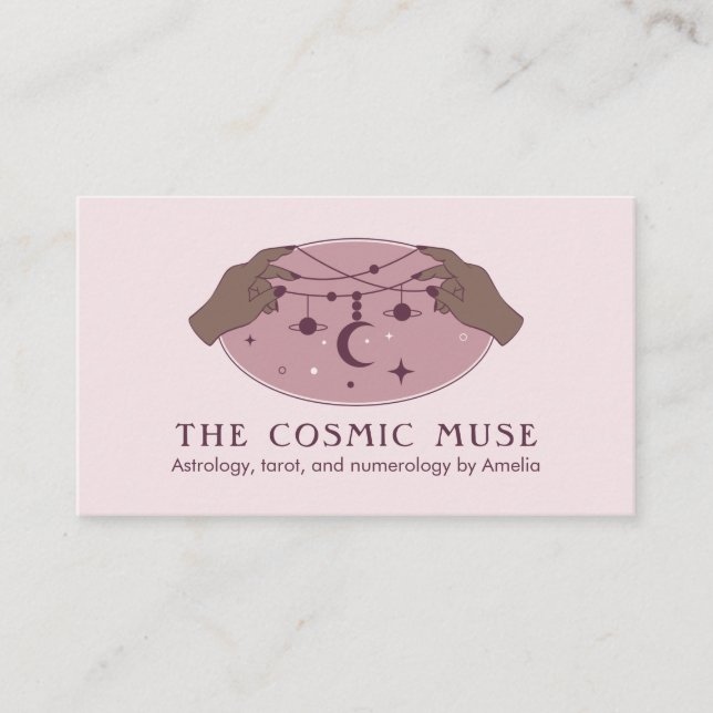 Spiritueller Schmuckdesigner, Astrologer, Psychisc Visitenkarte (Vorderseite)