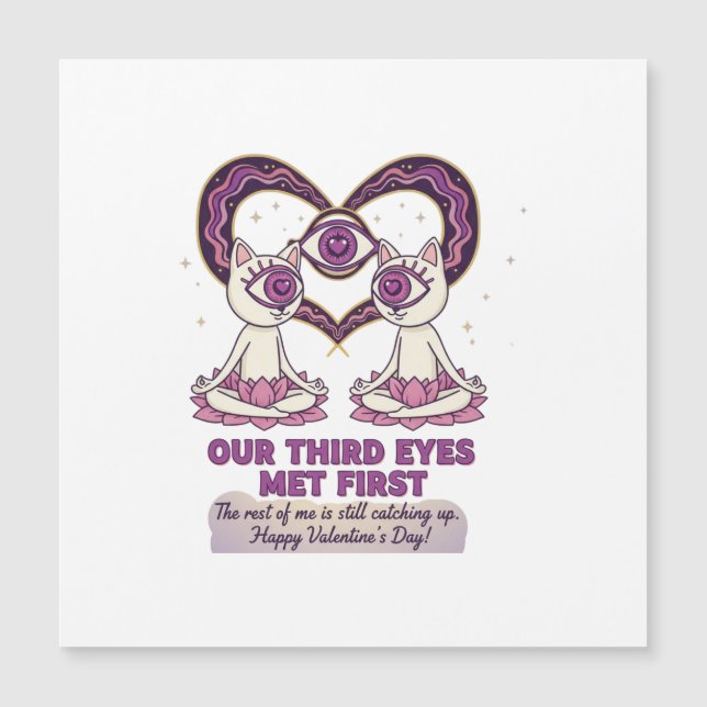 spiritueller Valentinstag Magnetkarte (Vorderseite)