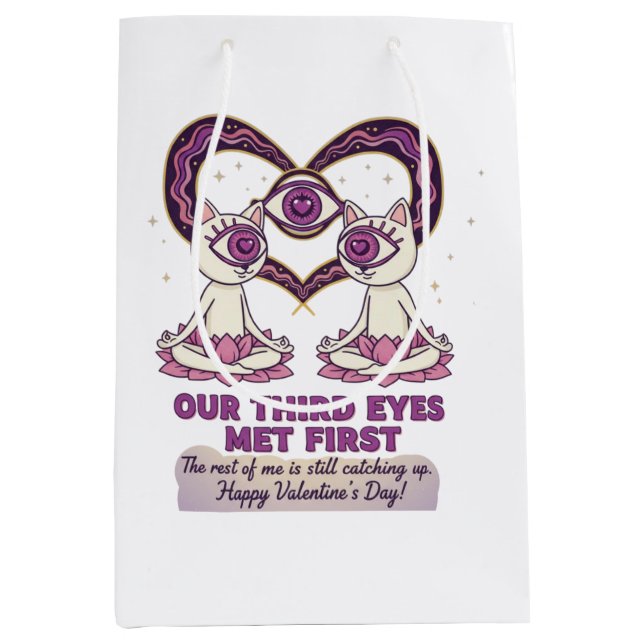 spiritueller Valentinstag Mittlere Geschenktüte (Vorderseite)