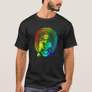 Spirituelles buddhistisches Mantra Buddhismus Farb T-Shirt