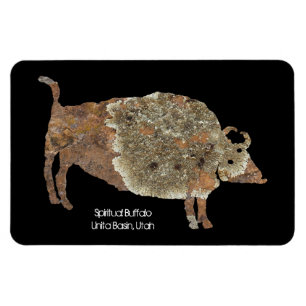 Spirituelles Buffalo Petroglyph - Uinta-Becken, Ut Magnet