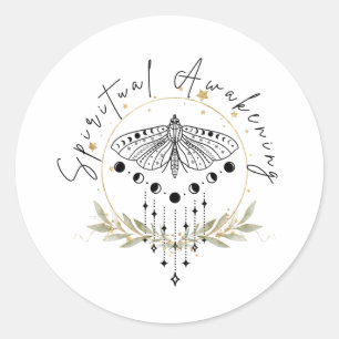 Spirituelles Erwachen Klassischer Rundsticker Runder Aufkleber