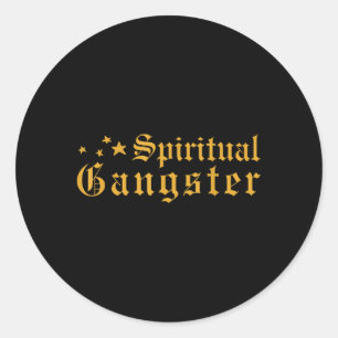 Spirituelles Gangster-Spiritualität Runder Aufkleber