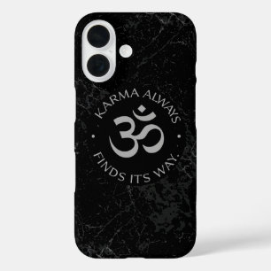 Spirituelles Karma Om Design - Sammlung zur Achtun iPhone 16 Hülle