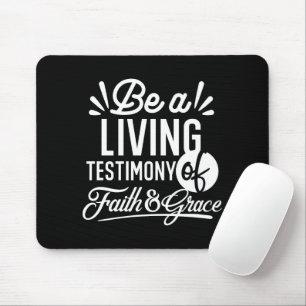 Spirituelles Lebenszeugnis Glaube und Gnade Zitat Mousepad