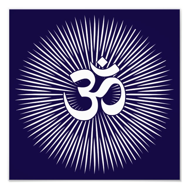 Spirituelles Om Design Fotodruck (Vorne)