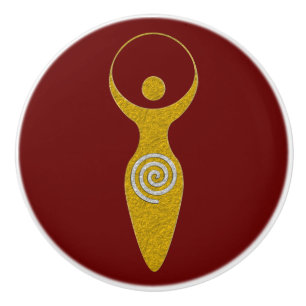 Spirituelles Symbol - Göttin der Erde Gaya 1 Flame Keramikknauf