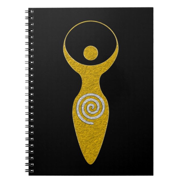 Spirituelles Symbol - Göttin der Erde Gaya 1 Flame Notizblock (Vorderseite)