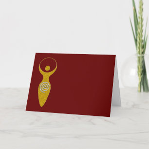 Spirituelles Symbol - Göttin der Erde Gaya 1 Neck Karte