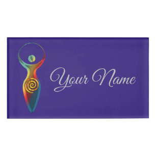 Spirituelles Symbol - Göttin der Erde Gaya 2 Namenschild