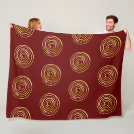 Spirituelles Symbol - Spirale der Energie 4 Fleecedecke
