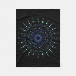 Spirituelles Yoga Heilige Geometrie Hindu Pilates Fleecedecke