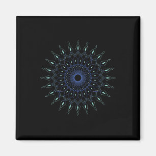 Spirituelles Yoga Heilige Geometrie Hindu Pilates Magnet
