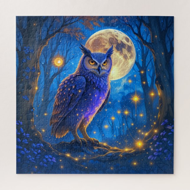 Spiritueux de forêt clair de lune - Puzzle Enchant (Vertical)