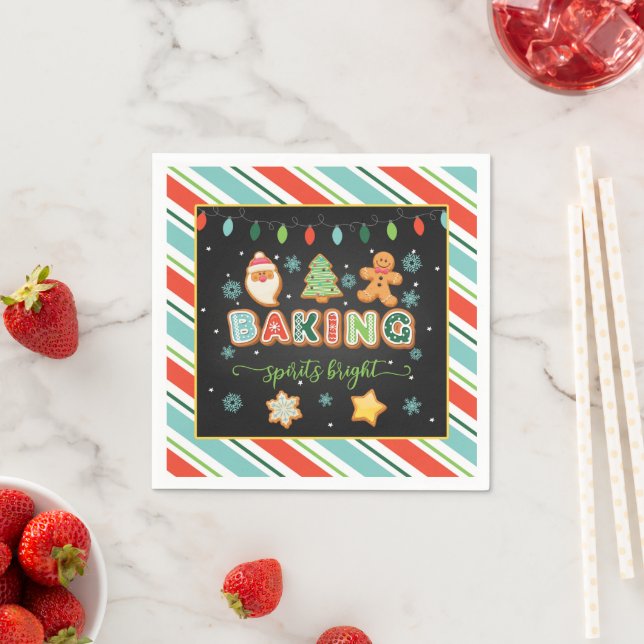 Spirituosen Backen Helle Napkins - schwarz Serviette (Beispiel)