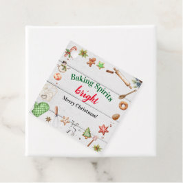 Spirituosen Backen Helle Weihnachtsfeier Geschenkanhänger