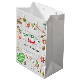 Spirituosen Backen Helle Weihnachtsfeier Mittlere Geschenktüte