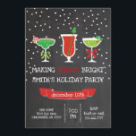 Spirituosen Bright Chalkboard Holiday Party Einladung<br><div class="desc">Spirituosen Bright Chalkboard Holiday Party</div>