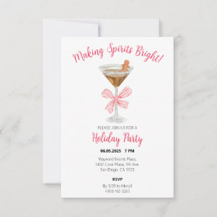Spirituosen Bright Gingerbread Martini einladen Dankeskarte