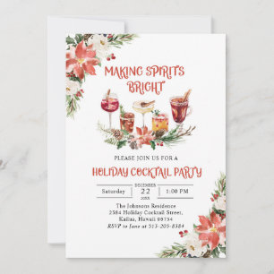 Spirituosen Brötchen Cocktail Party Einladung