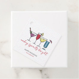 Spirituosen Brötchen Cocktail Party Geschenkanhänger
