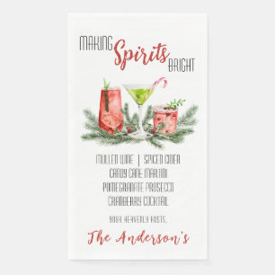 Spirituosen Brötchen Cocktail Party Serviette