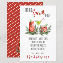Spirituosen Brunch Cocktail Party Menu