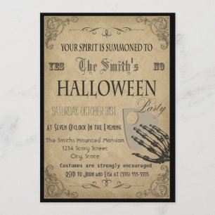 Spirituosen Halloween-Party Einladung