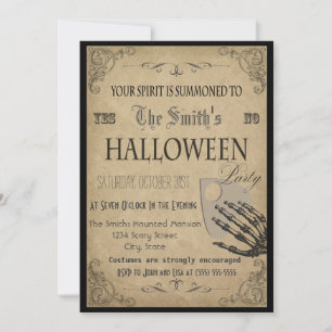 Spirituosen Halloween-Party Einladung