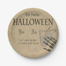 Spirituosen Halloween Plate Pappteller